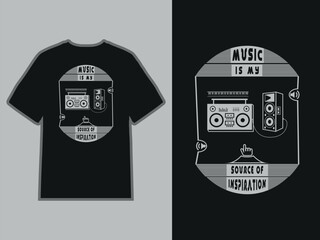 This design refers to a music t-shirt design.
