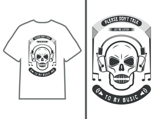 This design refers to a music t-shirt design.