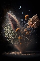 Floral Decay: A Hauntingly Beautiful Depiction of the Transience of Life