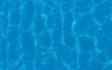 The reflection of the suns rays in the water in the pool with sea water, The glare of the sun, Egypt