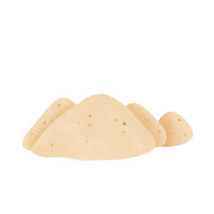 Pile of sand water color icon png