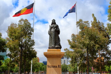 Victoria square in Adelaide, Australia 
