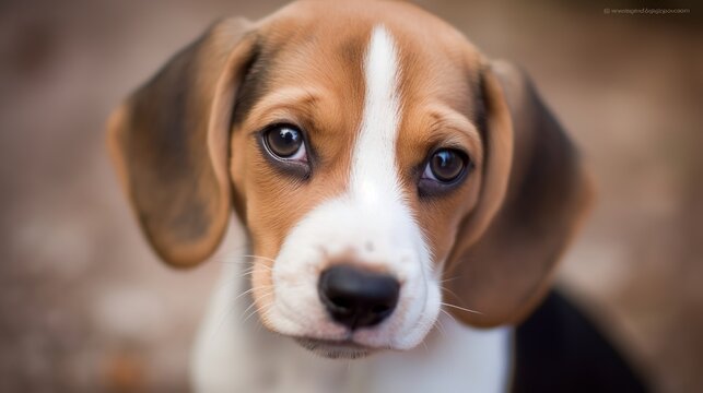 Adorable Beagle posing for the camera