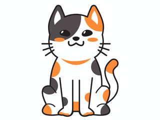 Fototapeta na wymiar tabby cat logo vector