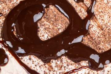 Fresh Yogurt with added chocolate for chocolate flavor