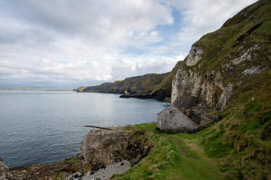 Kinbane Castle ruins, Ballycastle, UK