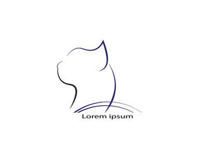 abstract logo design, cat logo, new animal logo, animal logo,