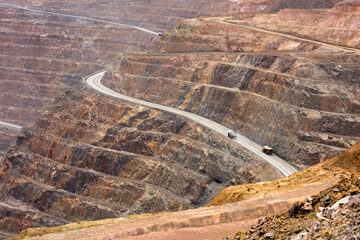 aerial view of the Super Pit Gold Mine at Kalgoorlie Boulder, Australian outback, Goldfields, Western Australia, Australia, Ozeanien