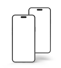 Smartphone realistic 3d render illustration with transparent background