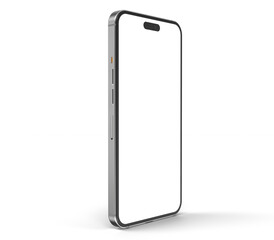 Smartphone realistic 3d render illustration with transparent background