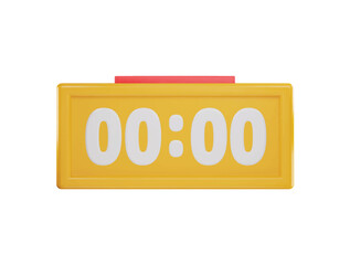digital alarm icon 3d rendering vector illustration