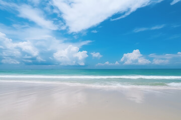 tropical beach.  Generative AI