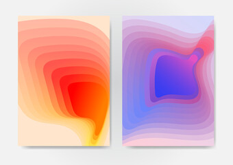 Abstract modern topography design elements background. liquid stain gradient topography geometrical shapes. layout design for brochure and flyer. Paper art vector illustration