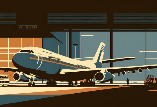 飛行機 イラスト | Airplane Illustration Generative AI