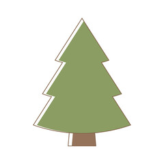 Obraz premium Associations and symbols Sustainability. Symbols of nature Christmas tree. Design on a white background for your purposes Icons for applications and sites on the theme of ecology.