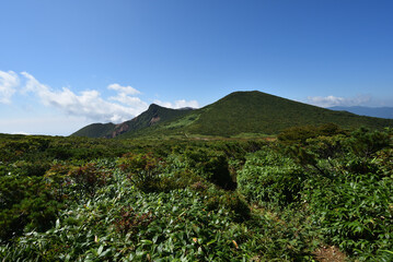 Climbing mountain ridge, Nasu, Tochigi, Japan