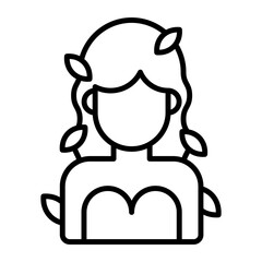 Beautiful design icon of gaia in trendy style, save the world vector, world earth day icon design
