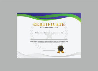 Professional design certificate achievement template