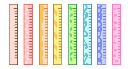 illustration of a set of rulers