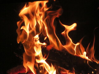 bonfire fire heat hot flame burn incandescent wood fireplace ash