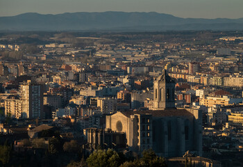 Fototapeta premium Vistas a la ciudad de Girona