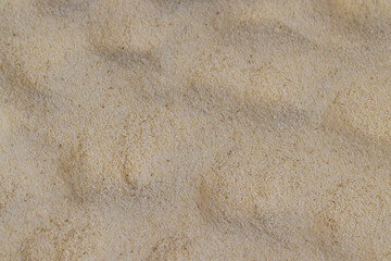 Scattered semolina on the kitchen table