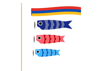 鯉のぼりのイラスト