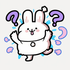 Rabbit with questions.