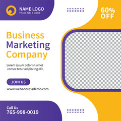 Corporate Digital marketing agency and Online social media post template