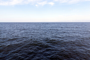 Obraz premium Waves on the Baltic Sea in summer