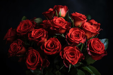 Obraz premium Beautiful red roses