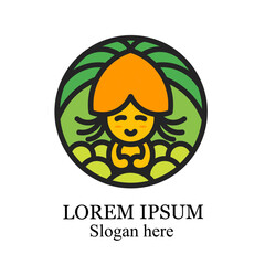 Vegetarian or health logo design