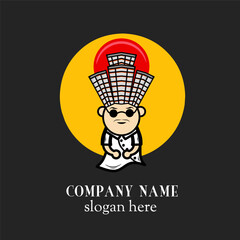 Chef or professional cook unique and attractive logo design