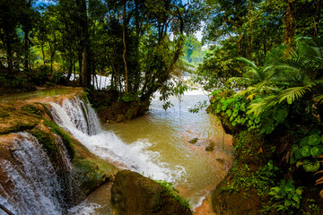 Agua Azul park in Palenque Mexico