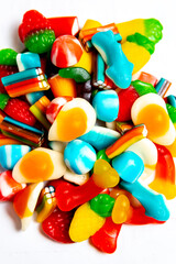 colorful jelly candies mix