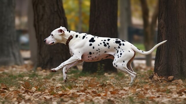 Fototapeta Running with Spots