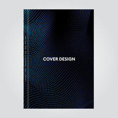 Cover design for presentations and advertising, creative layout of booklet cover, catalog, flyer, fashionable background for text and photo