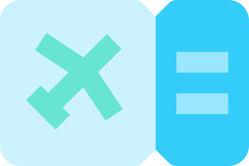 boarding pass flat icon