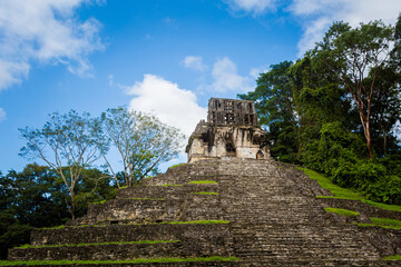 Fototapeta na wymiar Palenque archeological site in Mexico