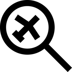 flight search black outline icon