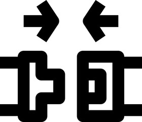 safety belt black outline icon