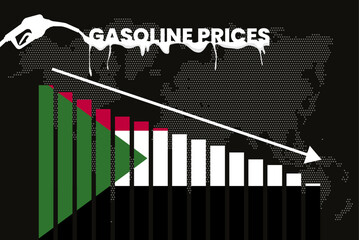 Decreasing of gasoline price in Sudan change and volatility in fuel prices