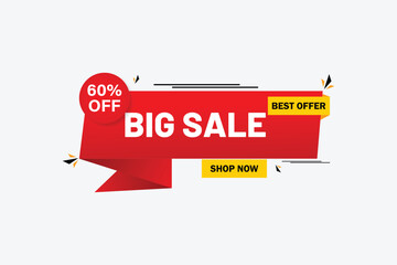 Vector big sale banner element design.