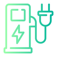 electric station gradient icon