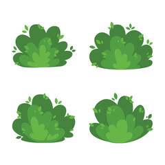 Bush Illustration Flat Design, Bush, Tree, Bushes, grass
