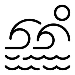 tidal power line icon