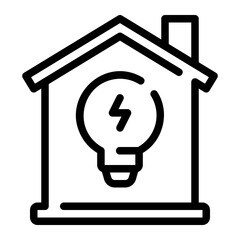 smart home line icon