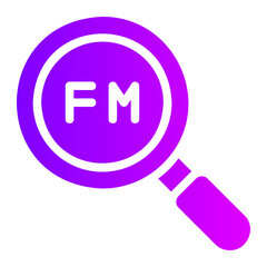 Fm gradient icon