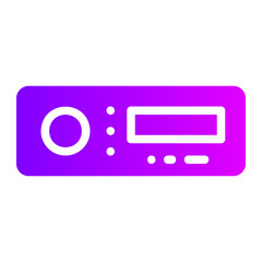 radio gradient icon
