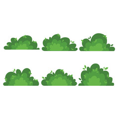 Bush Illustration Flat Design, Bush, Tree, Bushes, grass